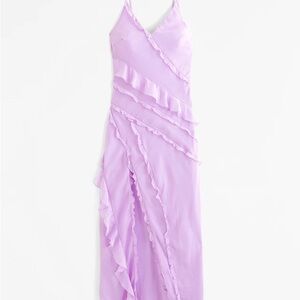 Abercrombie & Fitch Lilac Maxi Dress